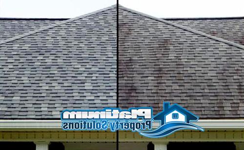 roof cleaning before and after on house in grand rapids, mi
